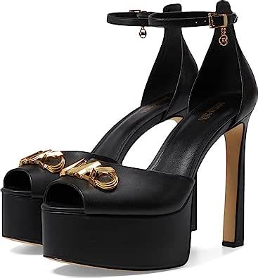 michael kors peep toe black pumps|martina peep toe pump.